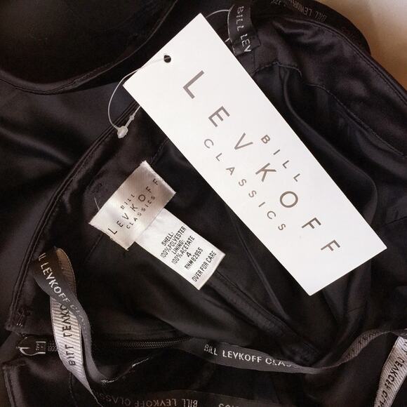 NWT Bill Levkoff Classics Satin Cocktail Gown-MA5 - Picture 6 of 8